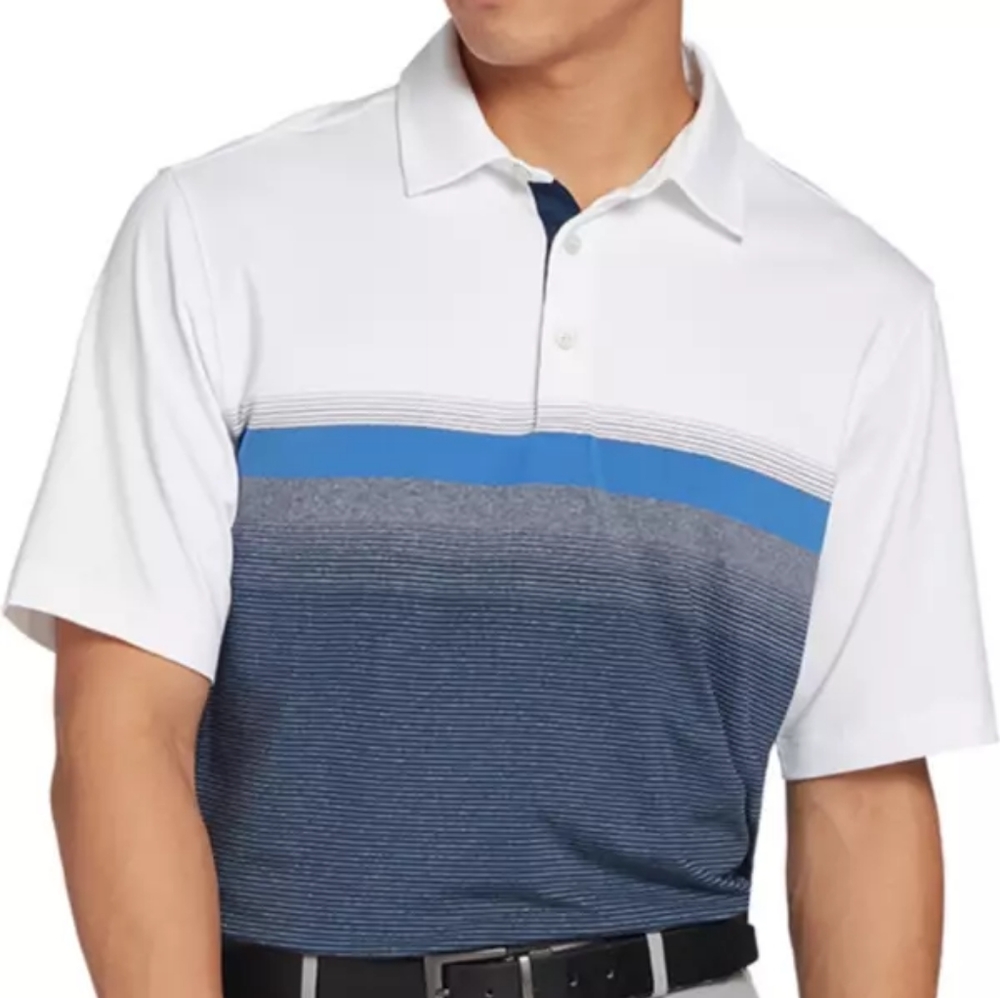 Walter Hagen Men's Ombre Blue Golf Polo